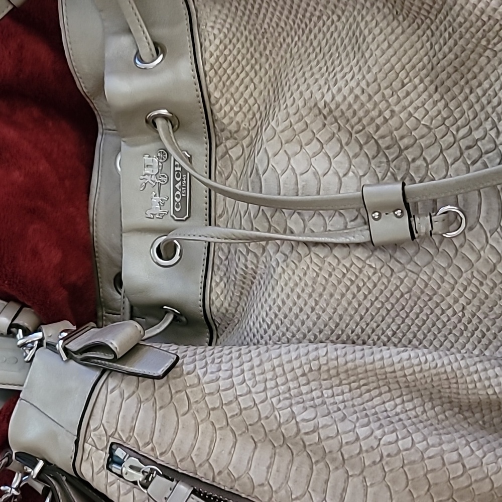 Coach Madison Python Bag!! - Picture 8 of 9